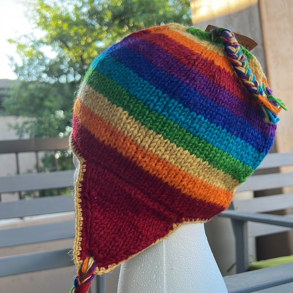 Hot Sale!!!Handmade Rainbow π hat - Picture 12 of 16